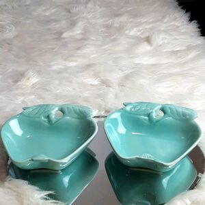 USA Pottery‎ Apple California  50,s Spoon Rest 2 #734